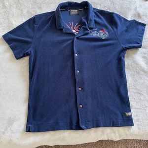 Scotch & Soda Island Towel Shirt with Logo - XXL